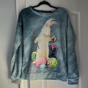 *4 for $20-Easter bunny shirt-adult Small EUC